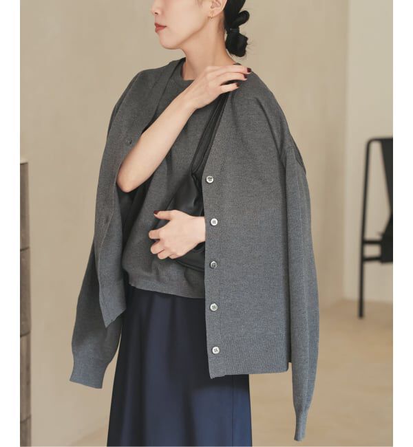 Plage「《WEB限定追加予約》sweat kn nuance カーディガン」|カーディガン|