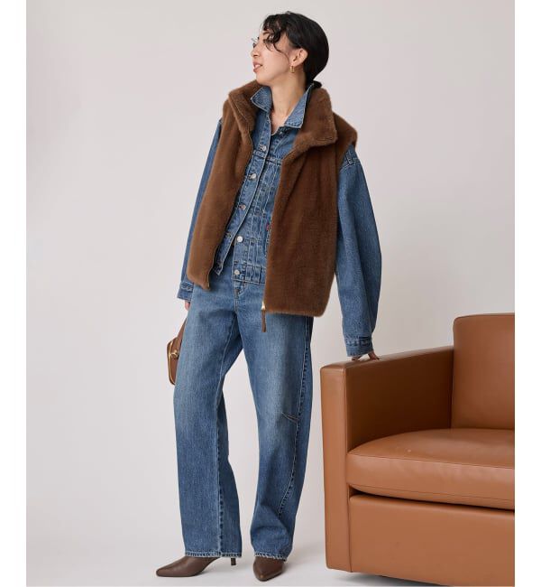 SLOBE IENA「Levi&rsquo;s/リーバイス SLOBE別注 BAGGY DAD BARREL デニムパンツ」|デニム|