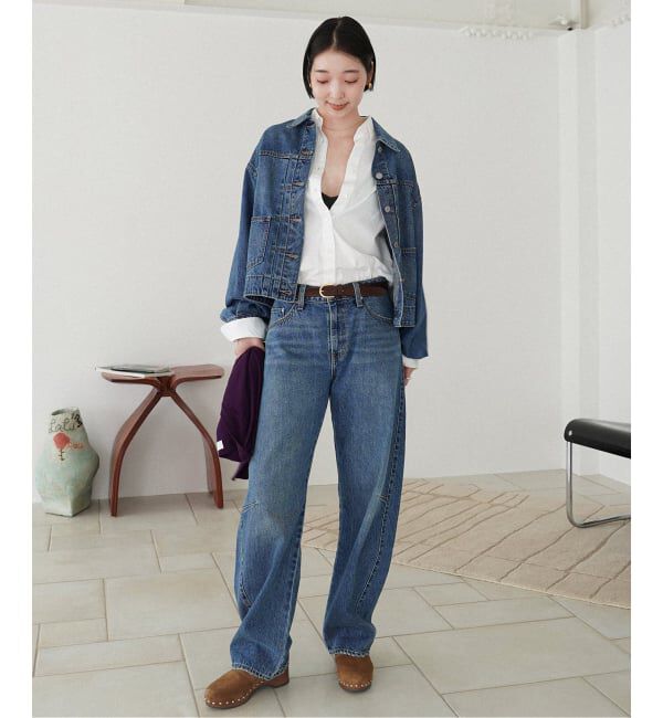 SLOBE IENA「Levi&rsquo;s/リーバイス SLOBE別注 BAGGY DAD BARREL デニムパンツ」|デニム|