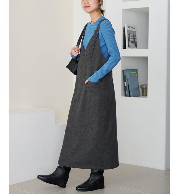 JOURNAL STANDARD relume「ウォッシャブルレーヨンリブクルーネックプルオーバー」|ニット・セーター|