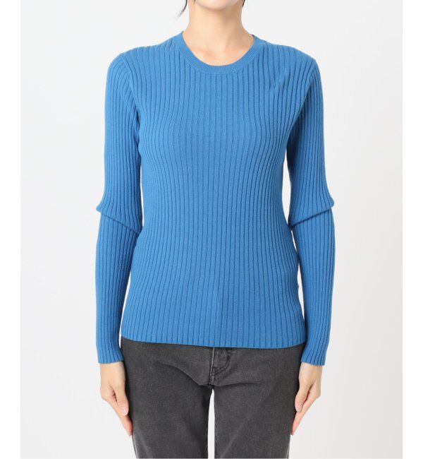 JOURNAL STANDARD relume「ウォッシャブルレーヨンリブクルーネックプルオーバー」|ニット・セーター|