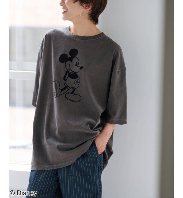 JOURNAL STANDARD relume「【GOOD ROCK SPEED】＜MICKEY MOUSE＞フロッキープリントTシャツ」|Tシャツ・カットソー|