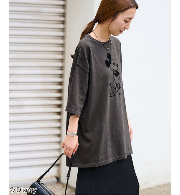JOURNAL STANDARD relume「【GOOD ROCK SPEED】＜MICKEY MOUSE＞フロッキープリントTシャツ」|Tシャツ・カットソー|