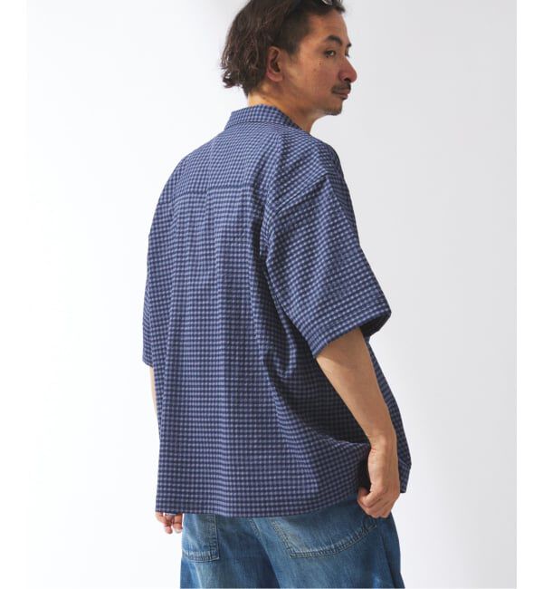 JOURNAL STANDARD relume「ストレッチ サッカー ミニ チェック 半袖 シャツ」|シャツ・ブラウス|