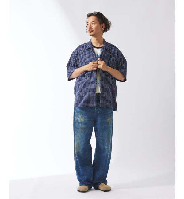 JOURNAL STANDARD relume「ストレッチ サッカー ミニ チェック 半袖 シャツ」|シャツ・ブラウス|