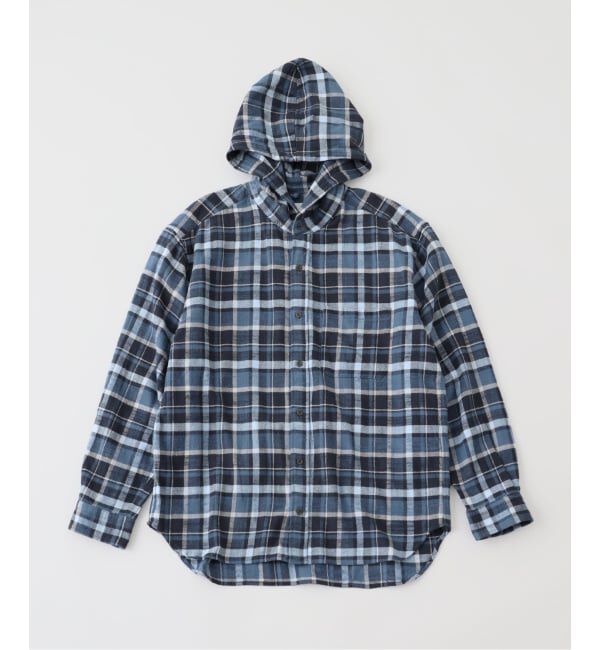 JOURNAL STANDARD「ts(s) / ティーエスエス Laid Back Plaid Hooded SH」|シャツ・ブラウス|ブルー