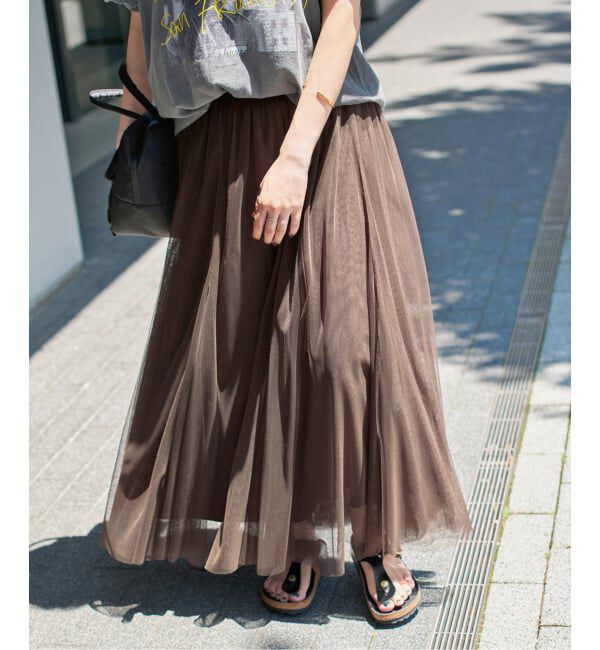 Spick and Span「《追加》チュールスカート」|スカート|