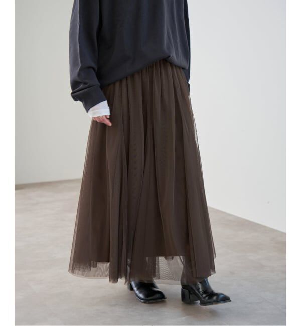 Spick and Span「《追加》チュールスカート」|スカート|