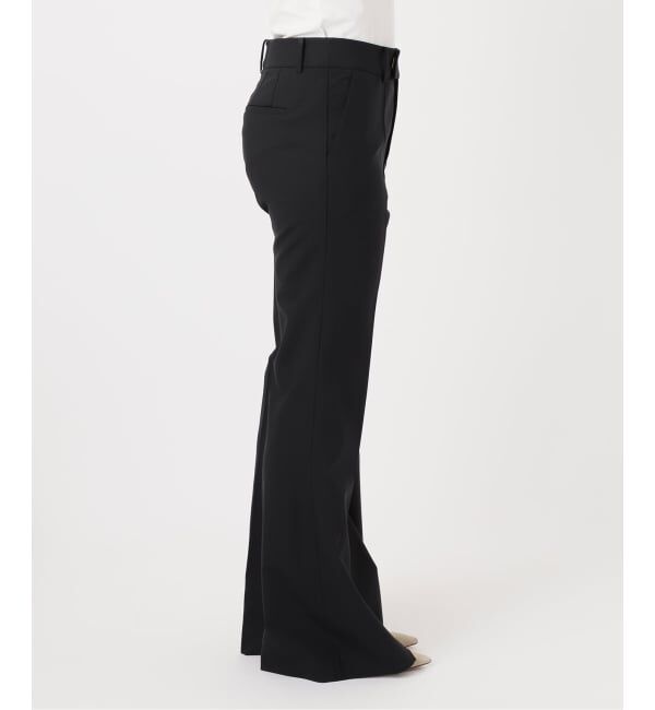 NOBLE「ハイストレッチナローフレアパンツ」|スラックス|