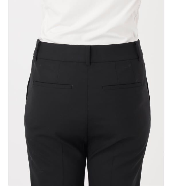 NOBLE「ハイストレッチナローフレアパンツ」|スラックス|