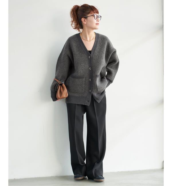 Spick and Span「《追加》ブークレダブルフェイスカーディガン」|カーディガン|