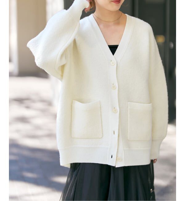 Spick and Span「《追加》ブークレダブルフェイスカーディガン」|カーディガン|