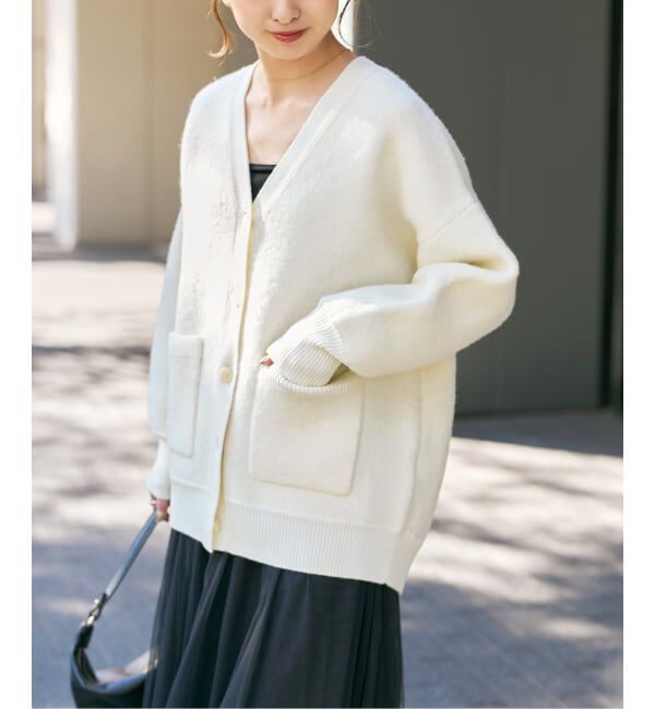 Spick and Span「《追加》ブークレダブルフェイスカーディガン」|カーディガン|
