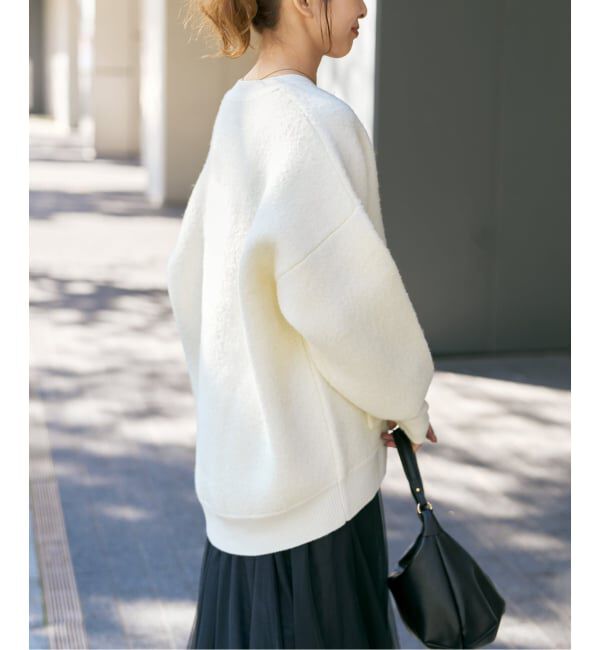 Spick and Span「《追加》ブークレダブルフェイスカーディガン」|カーディガン|