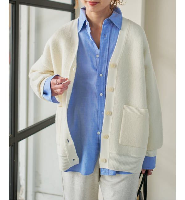 Spick and Span「《追加》ブークレダブルフェイスカーディガン」|カーディガン|