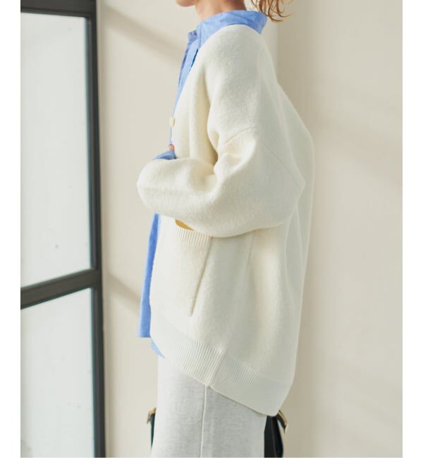 Spick and Span「《追加》ブークレダブルフェイスカーディガン」|カーディガン|