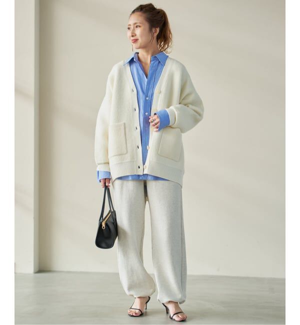 Spick and Span「《追加》ブークレダブルフェイスカーディガン」|カーディガン|