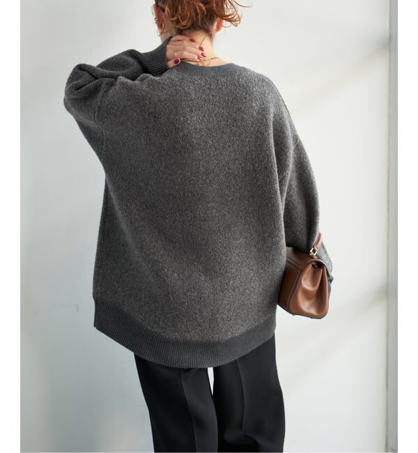 Spick and Span「《追加》ブークレダブルフェイスカーディガン」|カーディガン|