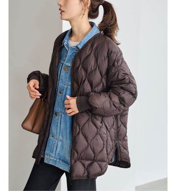 FRAMeWORK「≪WEB先行 / 追加≫TAION/タイオン 別注フードビブス付きブルゾン」|その他|ブラウン