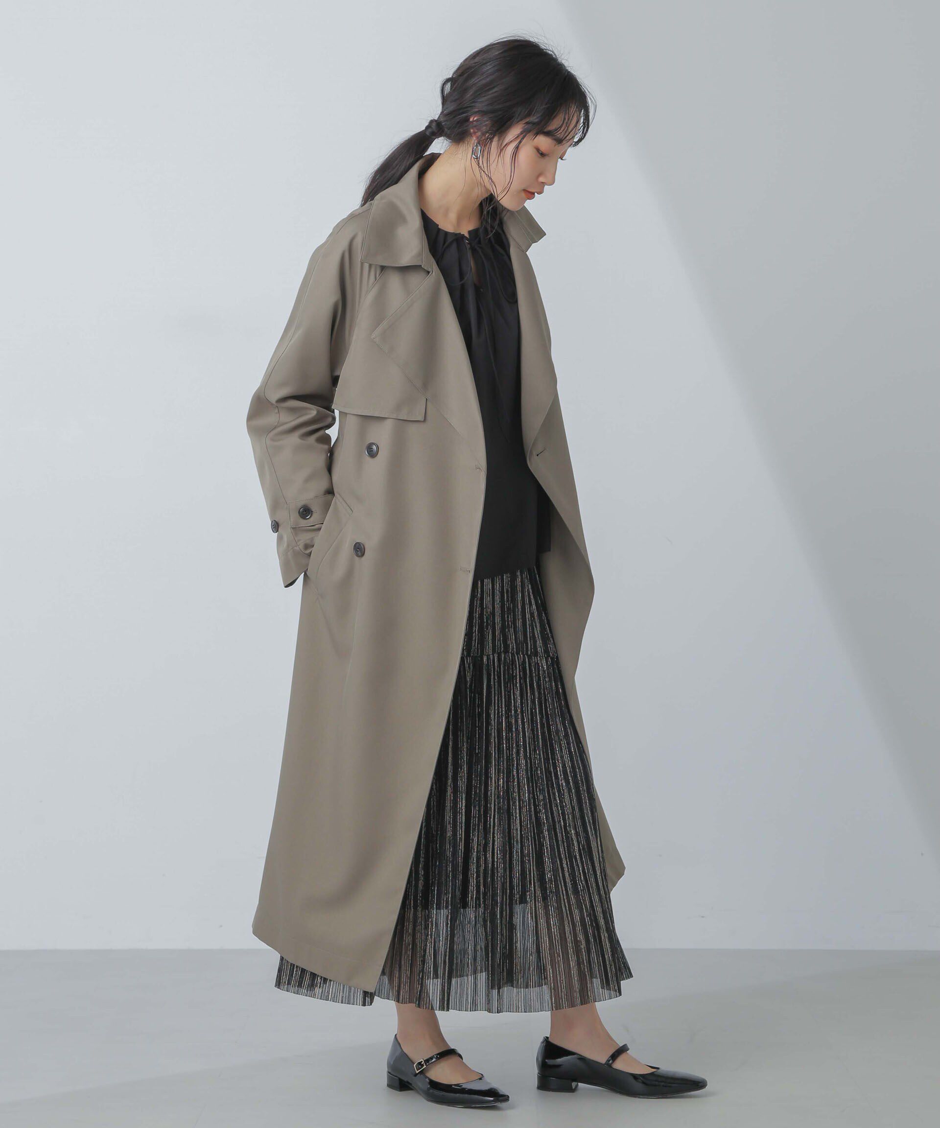 nano･universe「撥水＆花粉ガード加工ドルマンソフトトレンチコート」|トレンチコート|