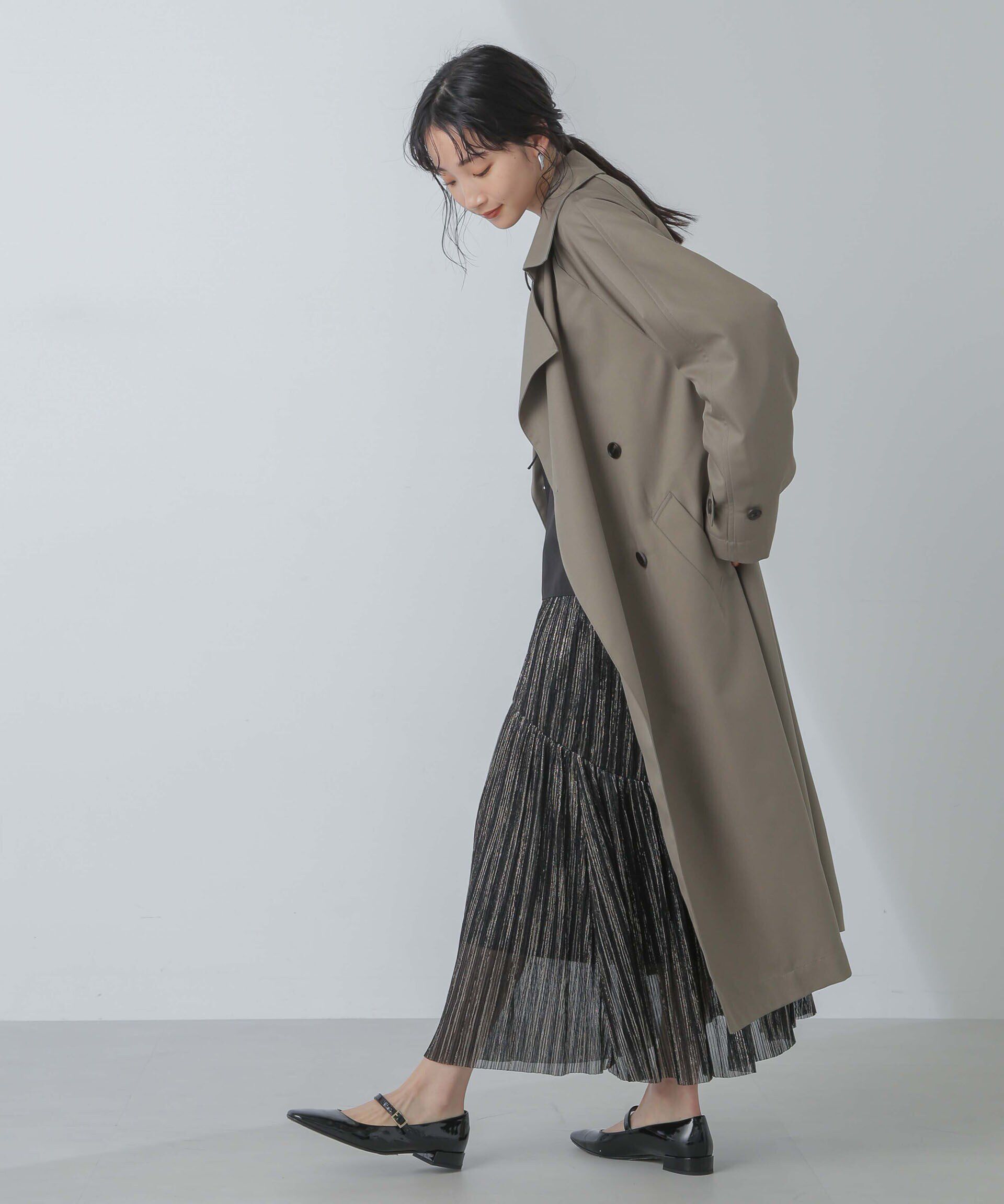 nano･universe「撥水＆花粉ガード加工ドルマンソフトトレンチコート」|トレンチコート|