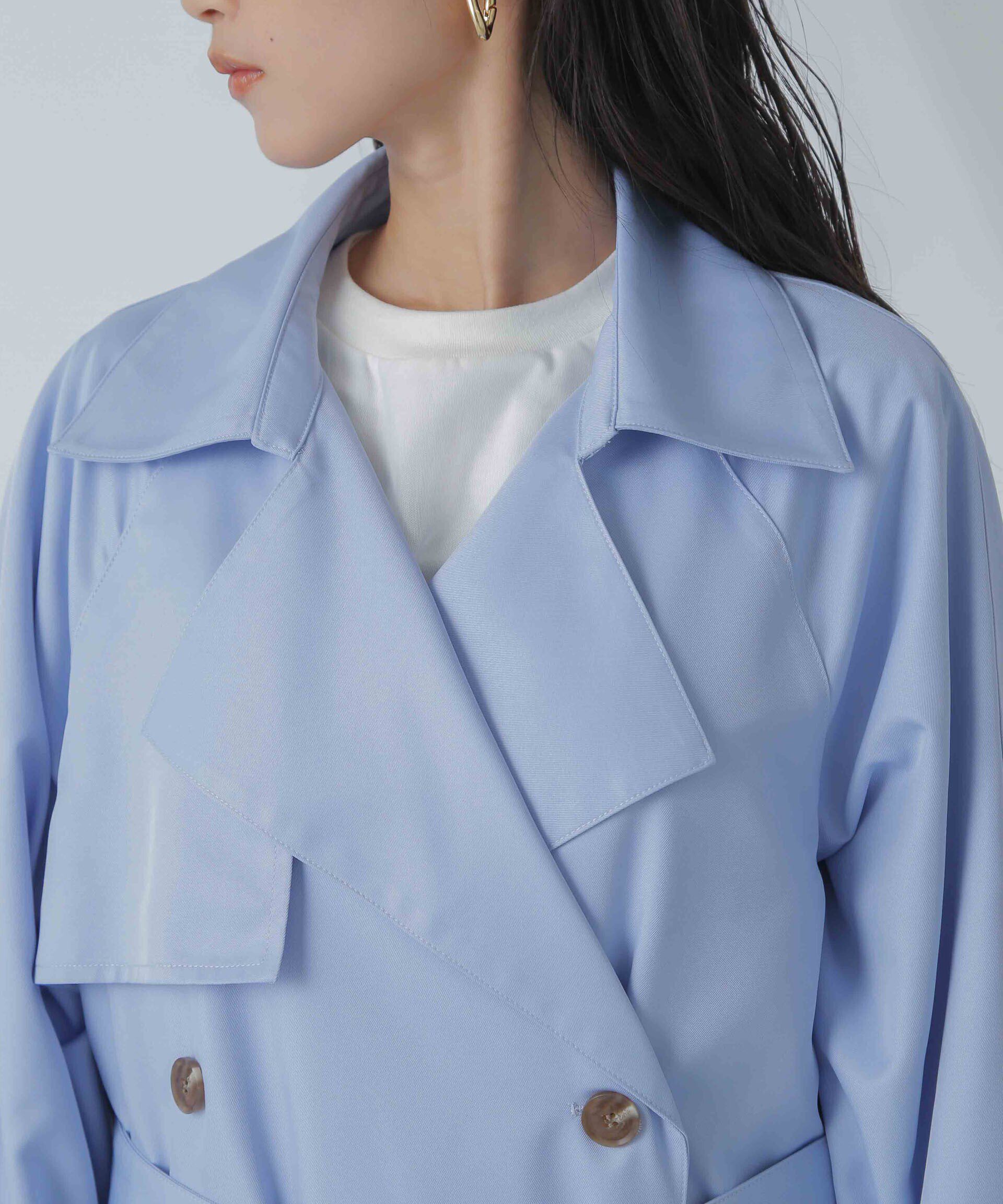 nano･universe「撥水＆花粉ガード加工ドルマンソフトトレンチコート」|トレンチコート|