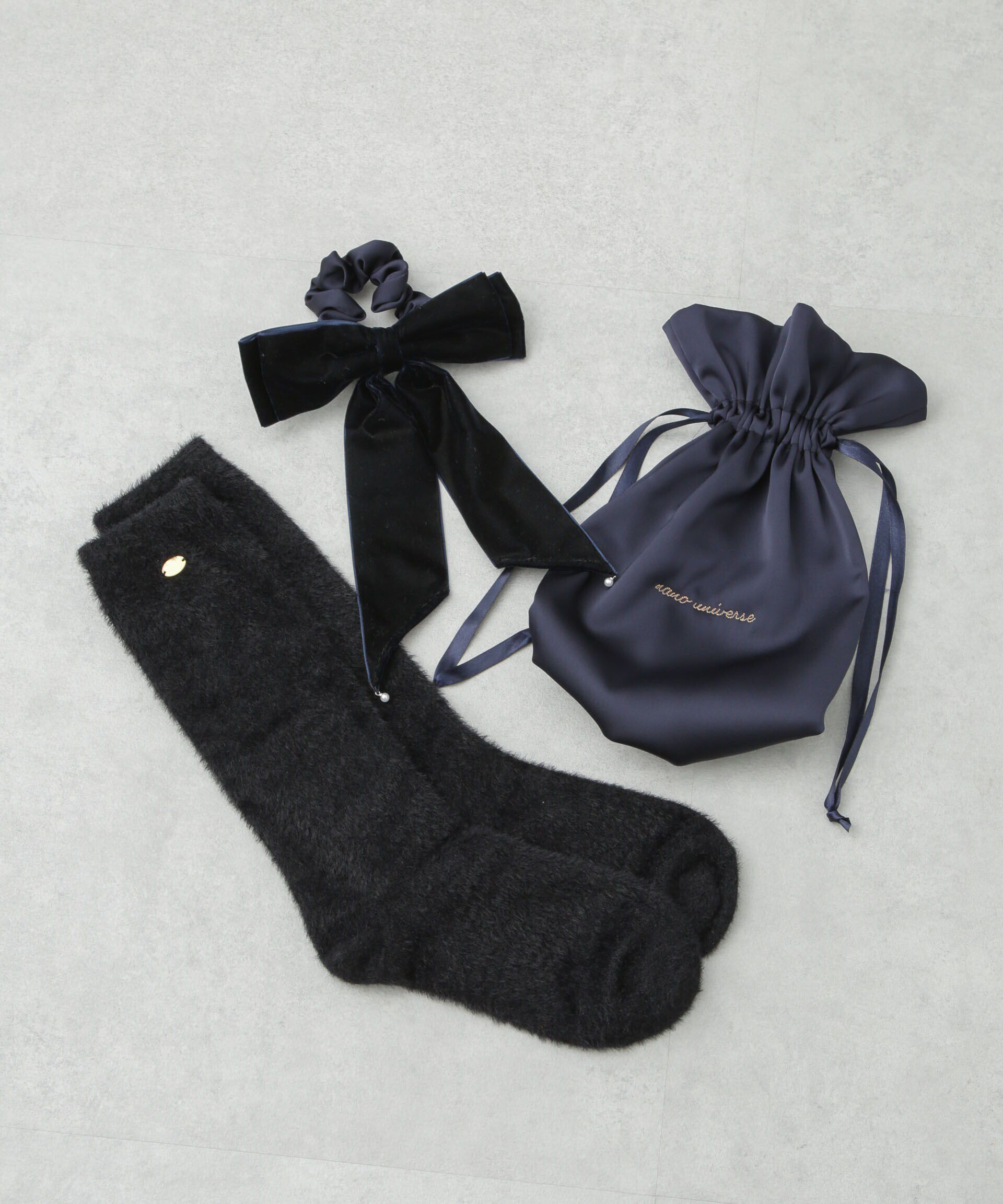 nano･universe「ポーチ&times;リボンシュシュ&times;ルームソックス」|その他|