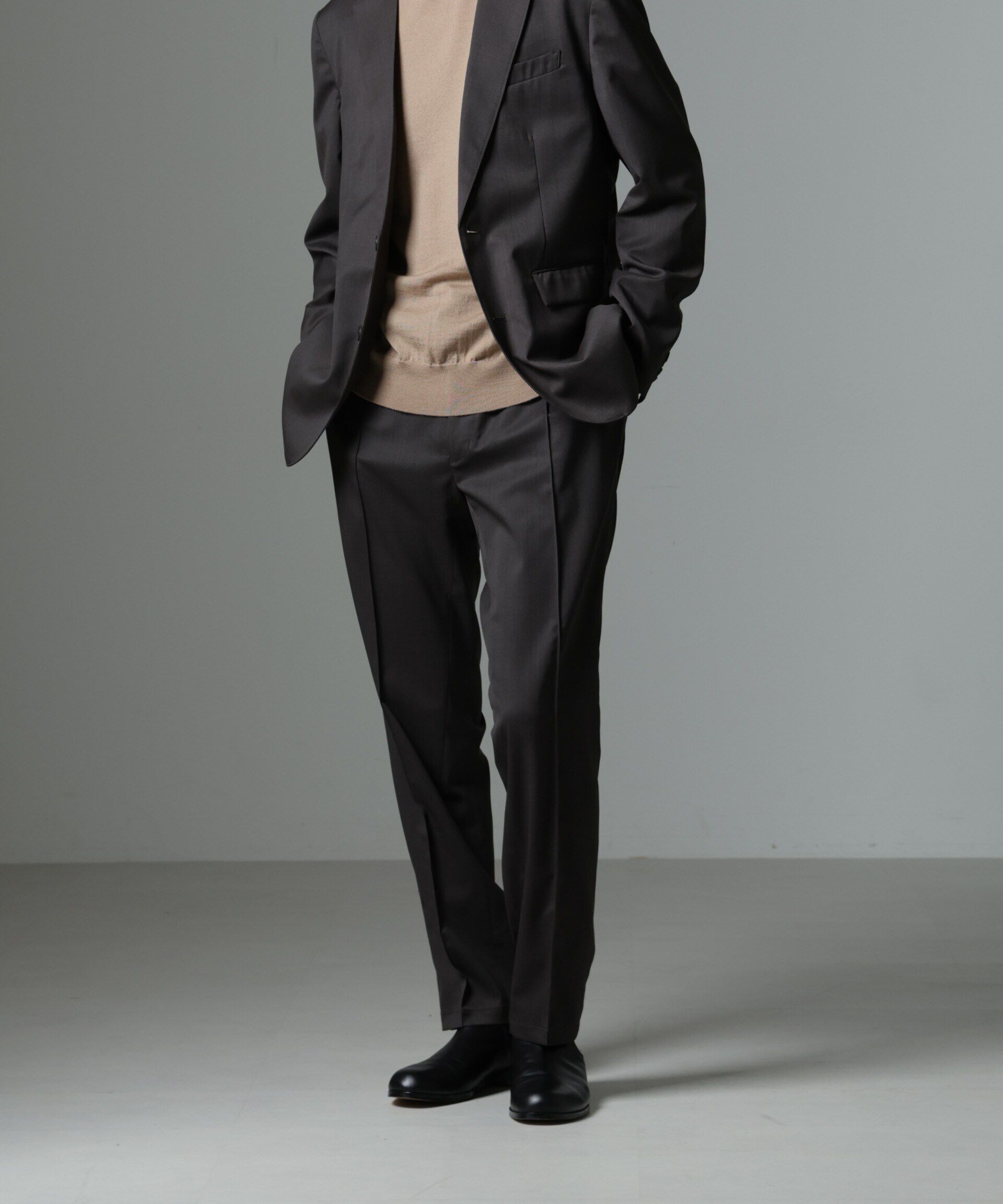 nano･universe「「N TROUSERS PREMIUM」RENU(R)T/Wシャドーチェックパンツ」|スーツ|パターン1