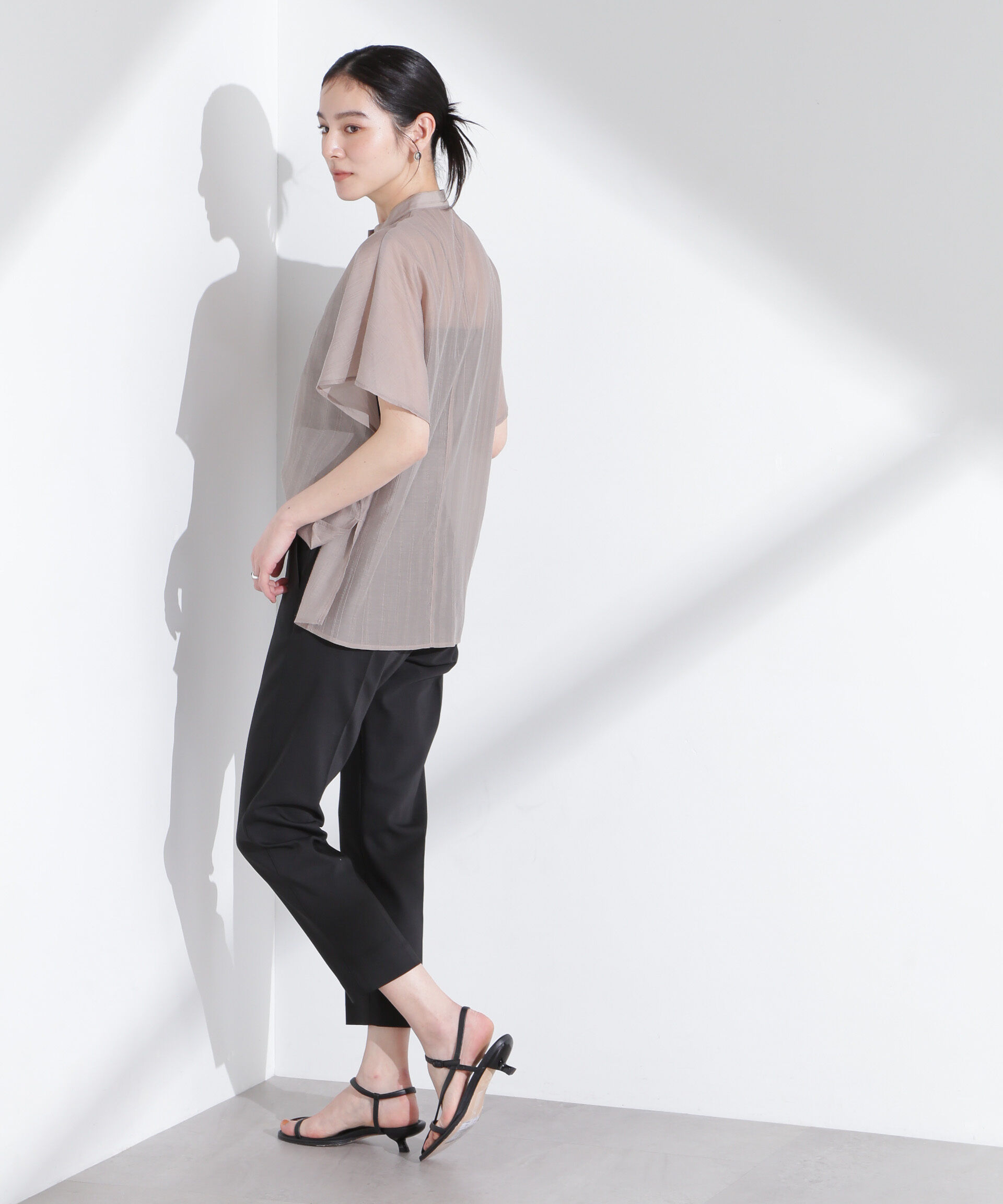 nano･universe「センタープレススリムパンツ」|チノ|