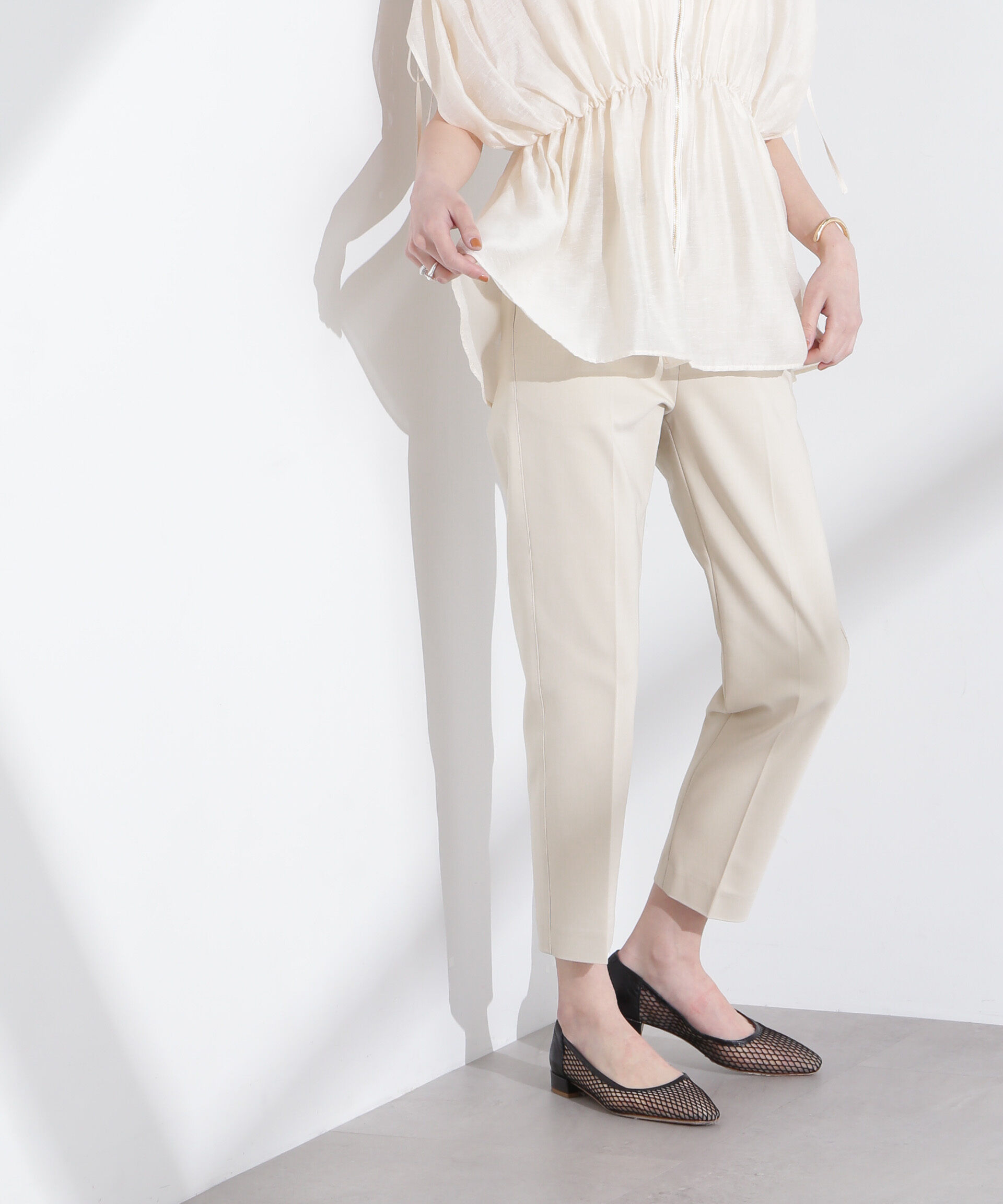 nano･universe「センタープレススリムパンツ」|チノ|