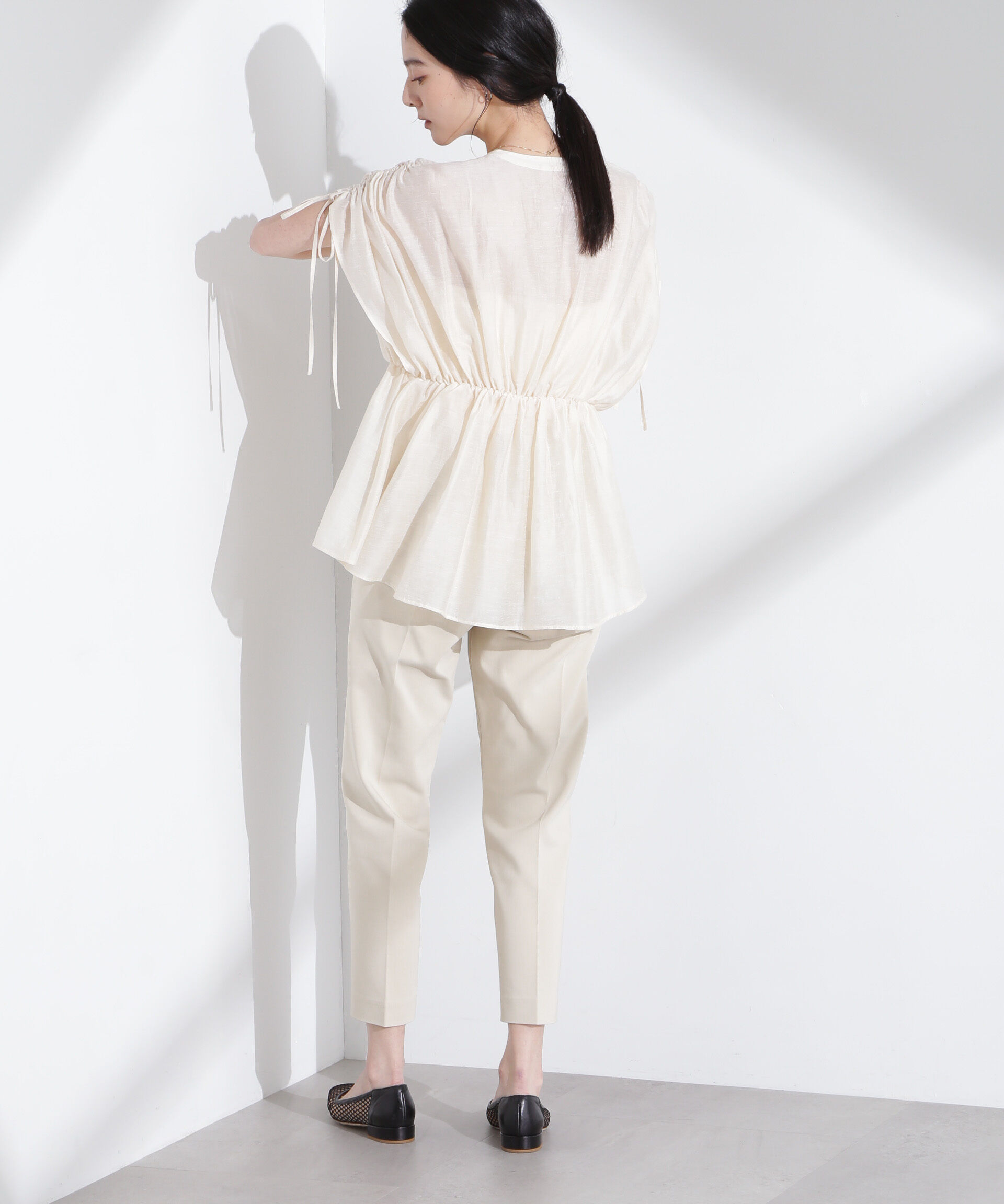 nano･universe「センタープレススリムパンツ」|チノ|