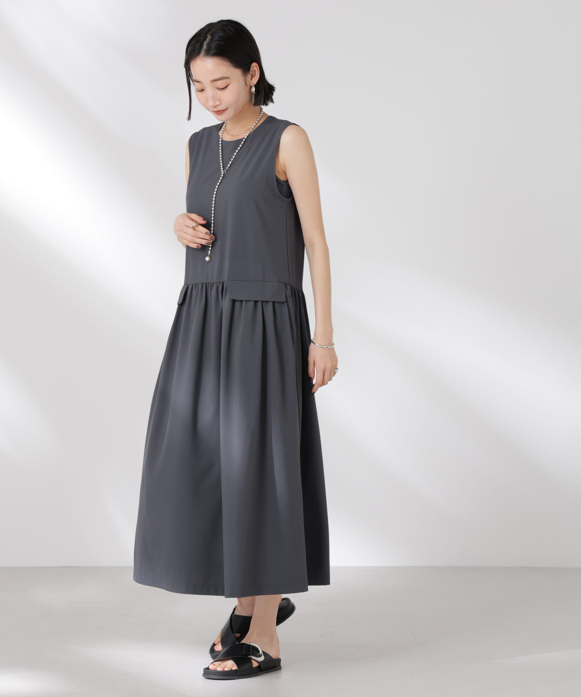 nano･universe「ウェスト切り替えワンピース」|ワンピース|