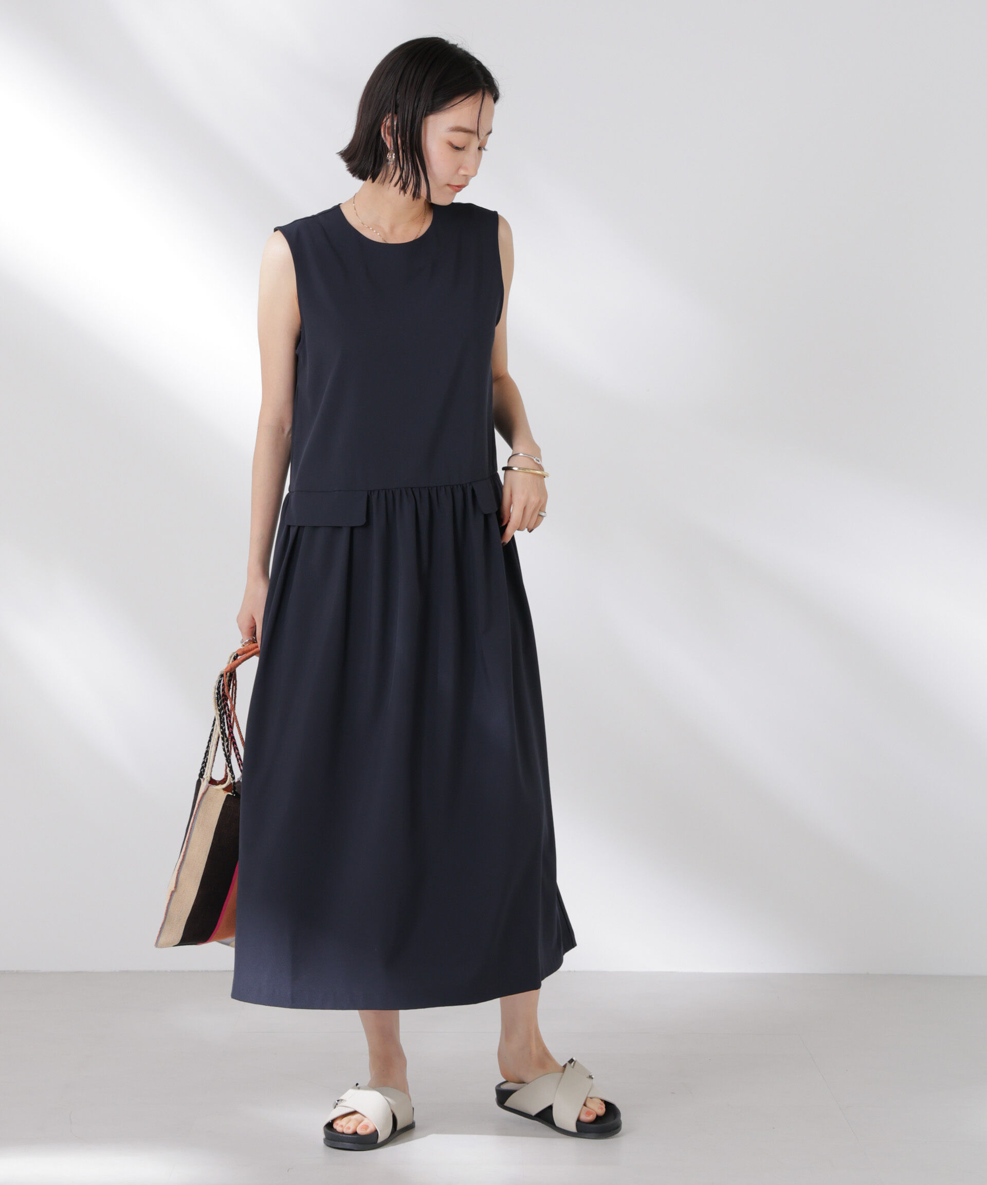 nano･universe「ウェスト切り替えワンピース」|ワンピース|