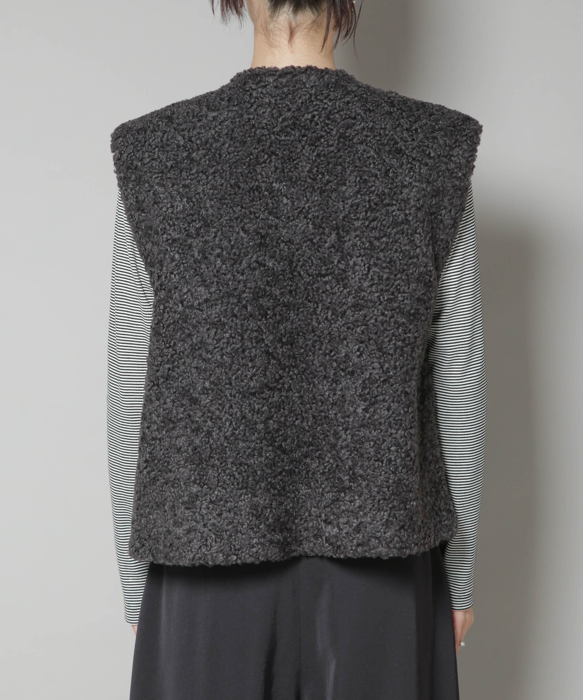 nano･universe「カーリングフェイクファージレ」|テーラードジャケット|