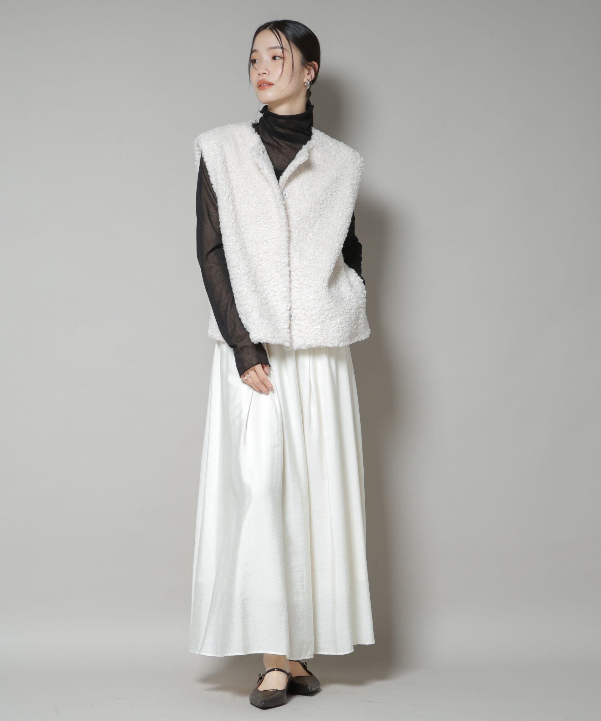 nano･universe「カーリングフェイクファージレ」|テーラードジャケット|