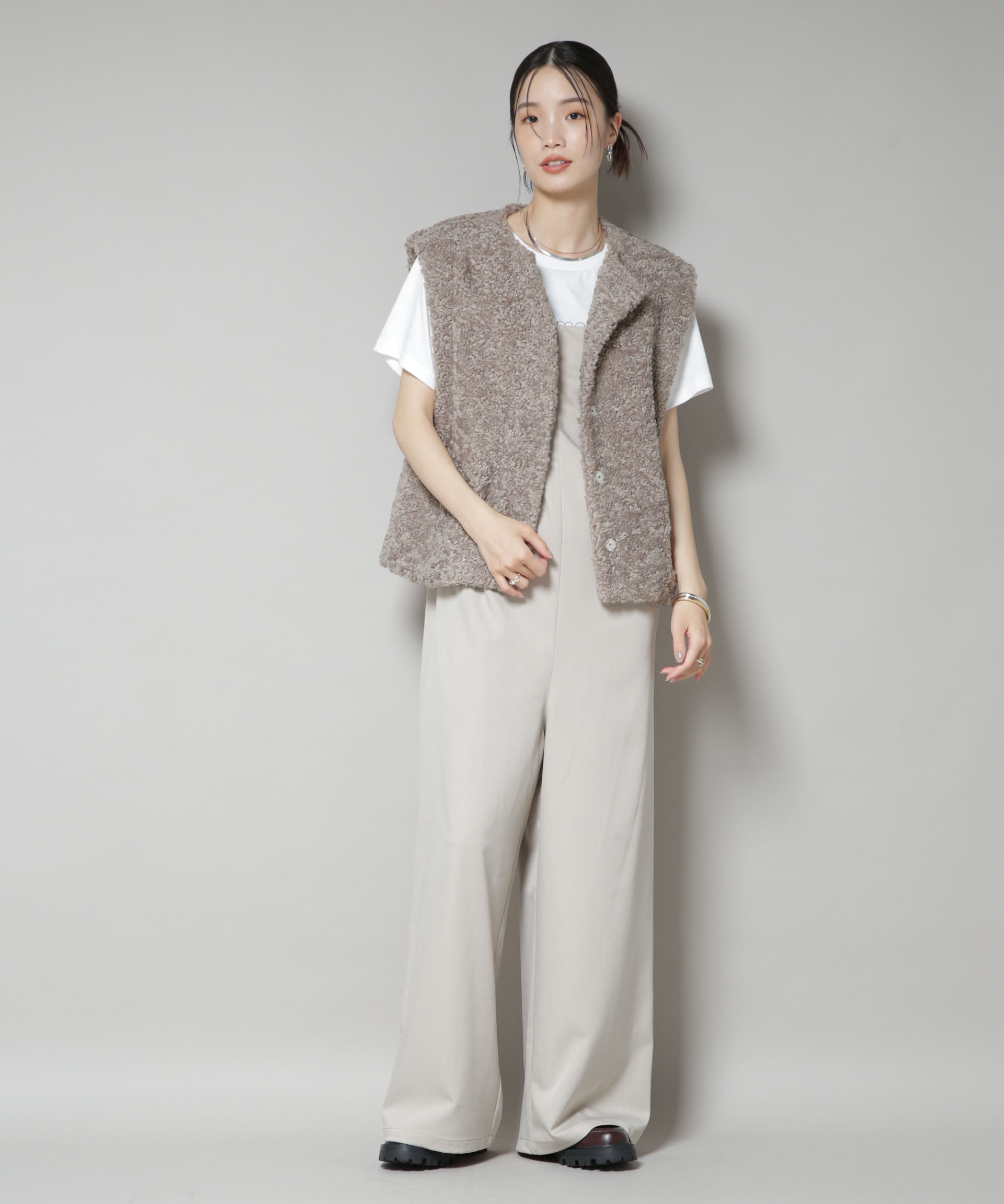 nano･universe「カーリングフェイクファージレ」|テーラードジャケット|