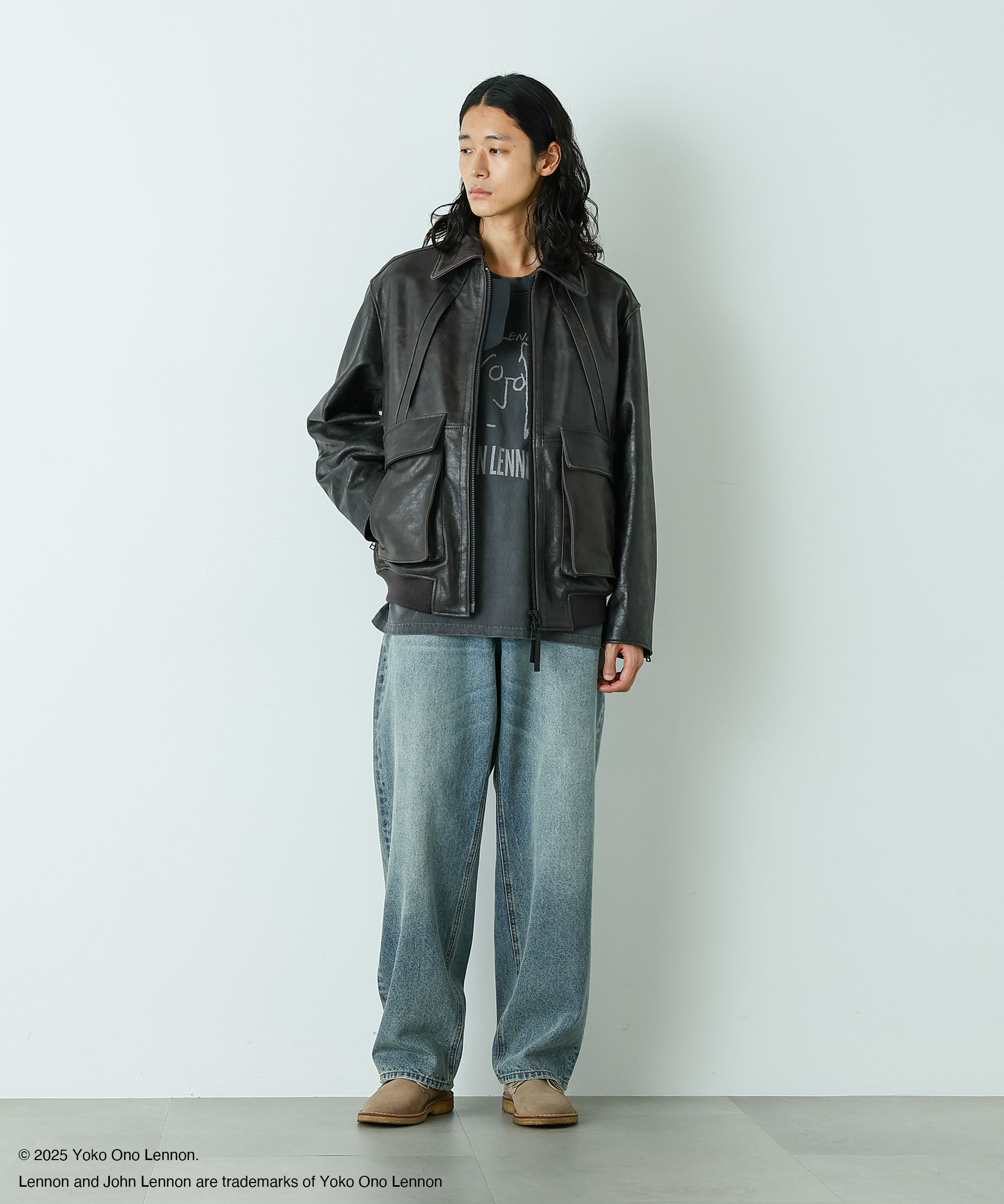 nano･universe「｢HOTEL PALACE｣ シングルライダース レザーJKT」|ライダースジャケット|