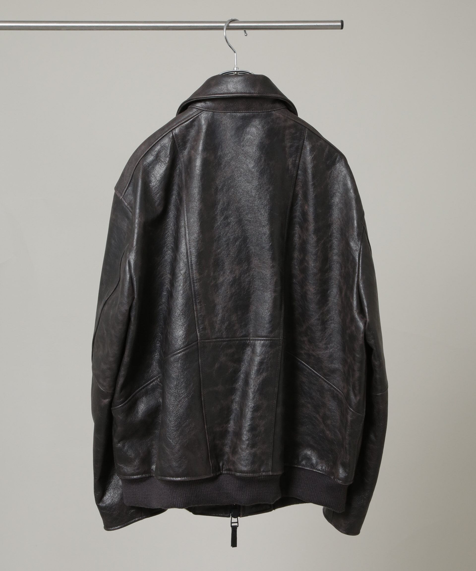 nano･universe「｢HOTEL PALACE｣ シングルライダース レザーJKT」|ライダースジャケット|