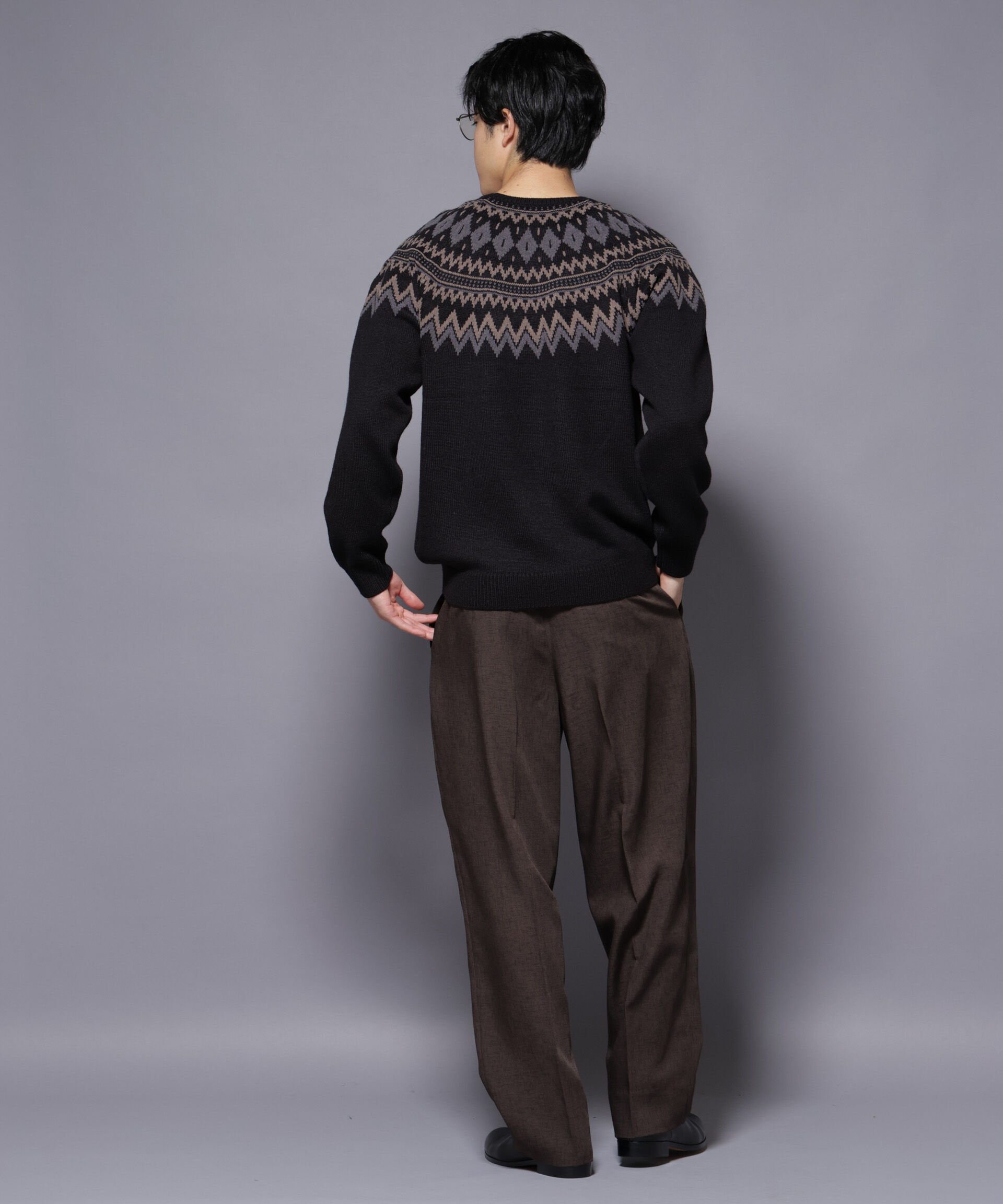 nano･universe「モールヤーンノルディックニット」|ニット・セーター|