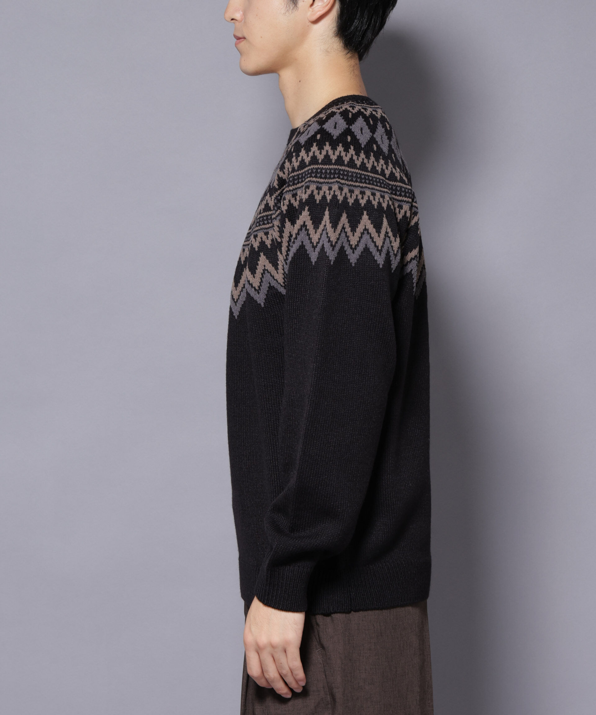 nano･universe「モールヤーンノルディックニット」|ニット・セーター|