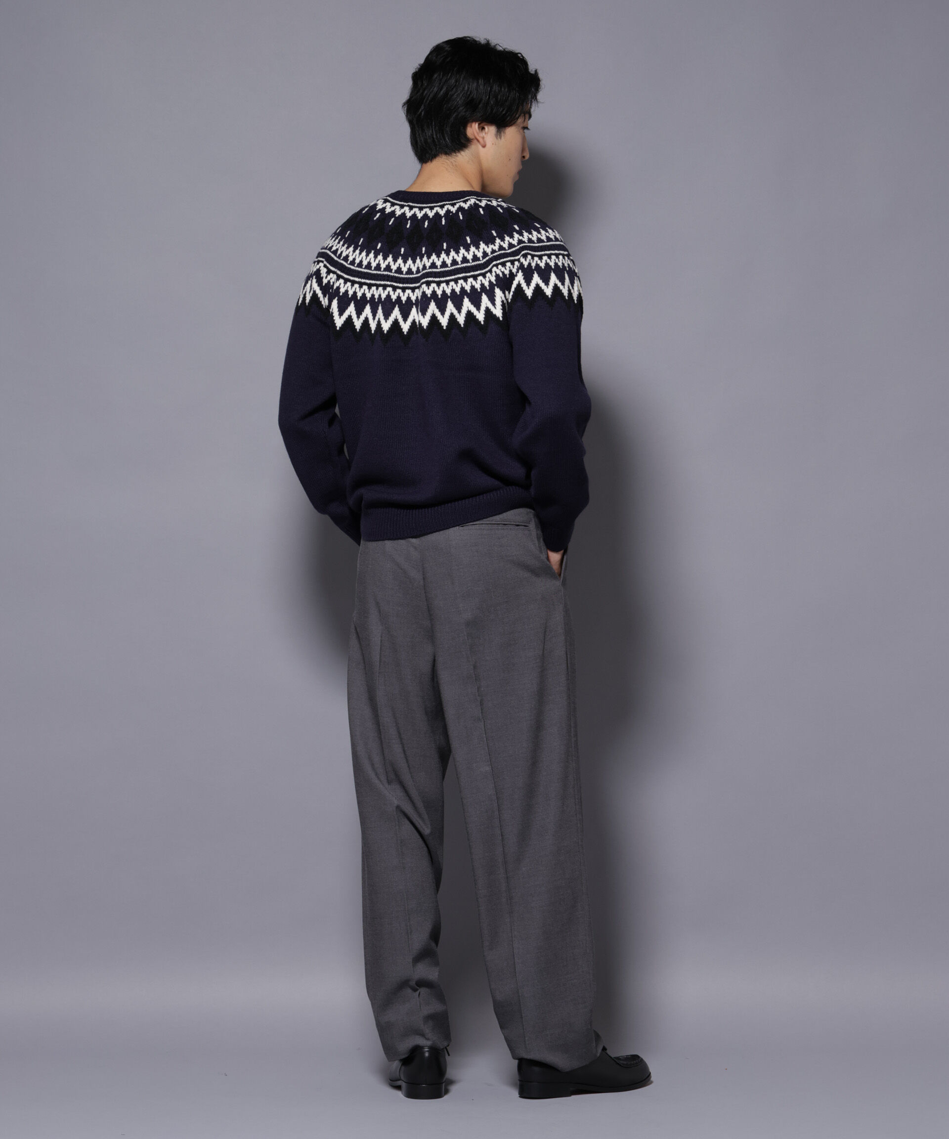 nano･universe「モールヤーンノルディックニット」|ニット・セーター|