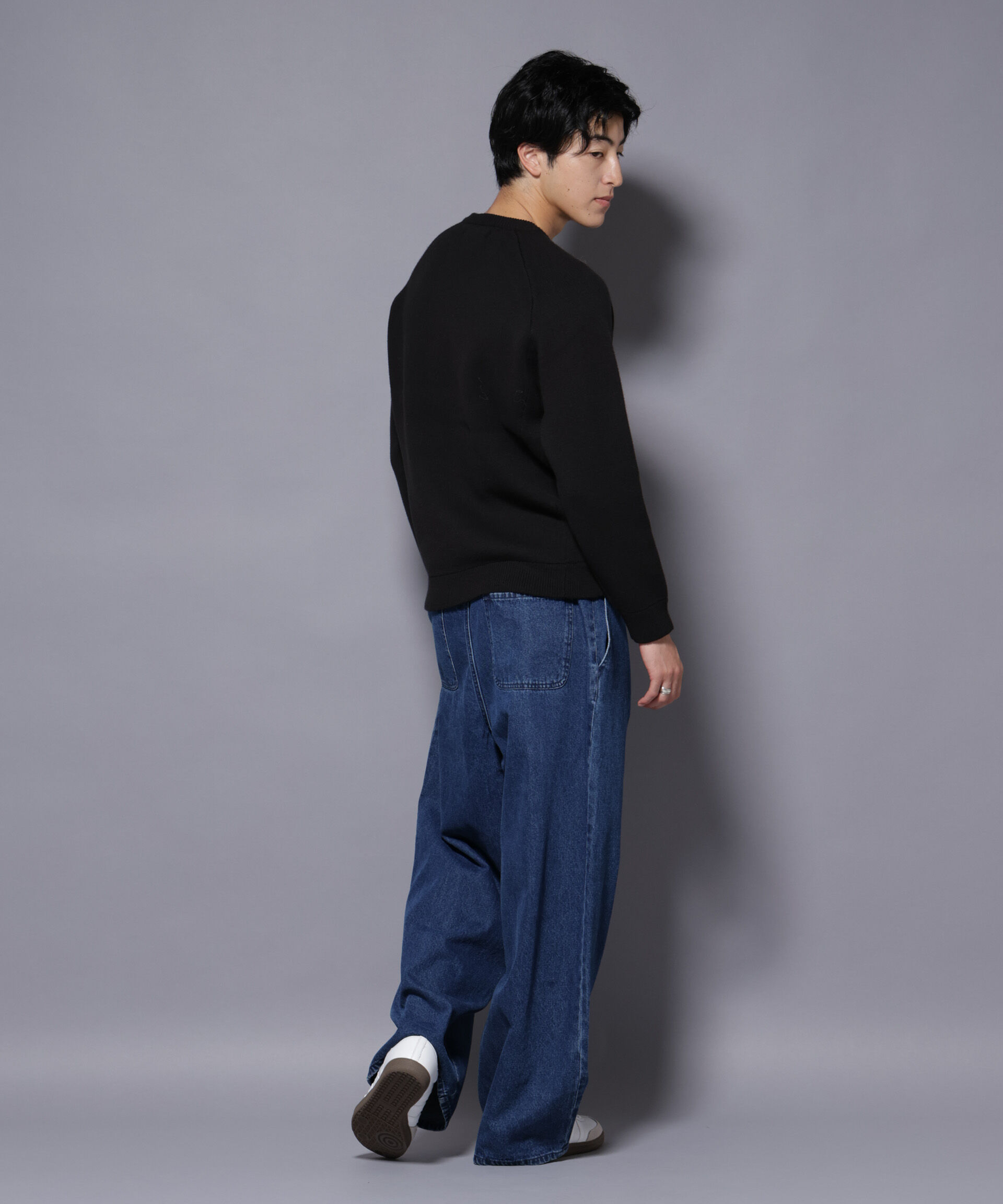 nano･universe「ウォッシャブル ダブルフェイスニット」|ニット・セーター|