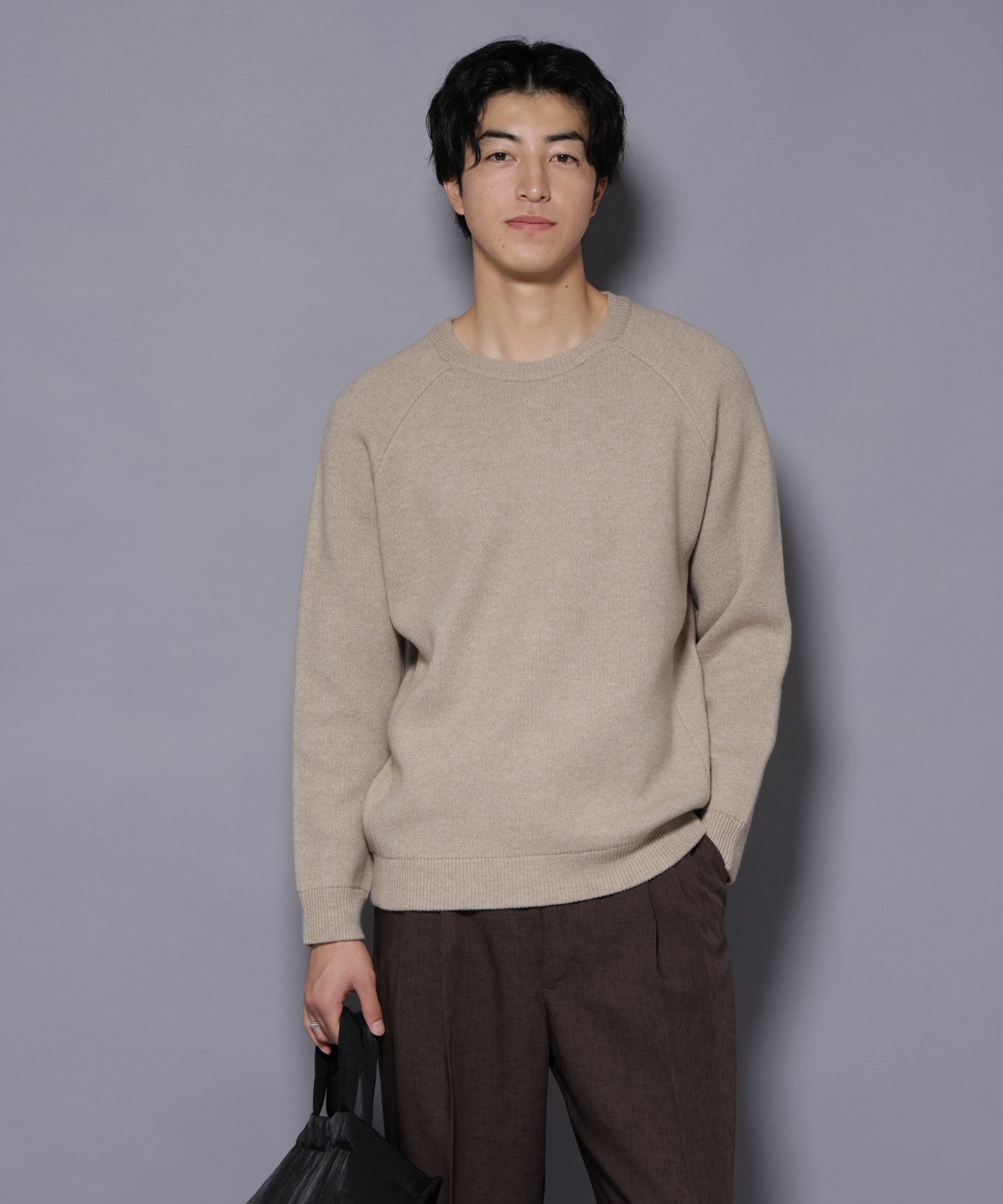 nano･universe「ウォッシャブル ダブルフェイスニット」|ニット・セーター|