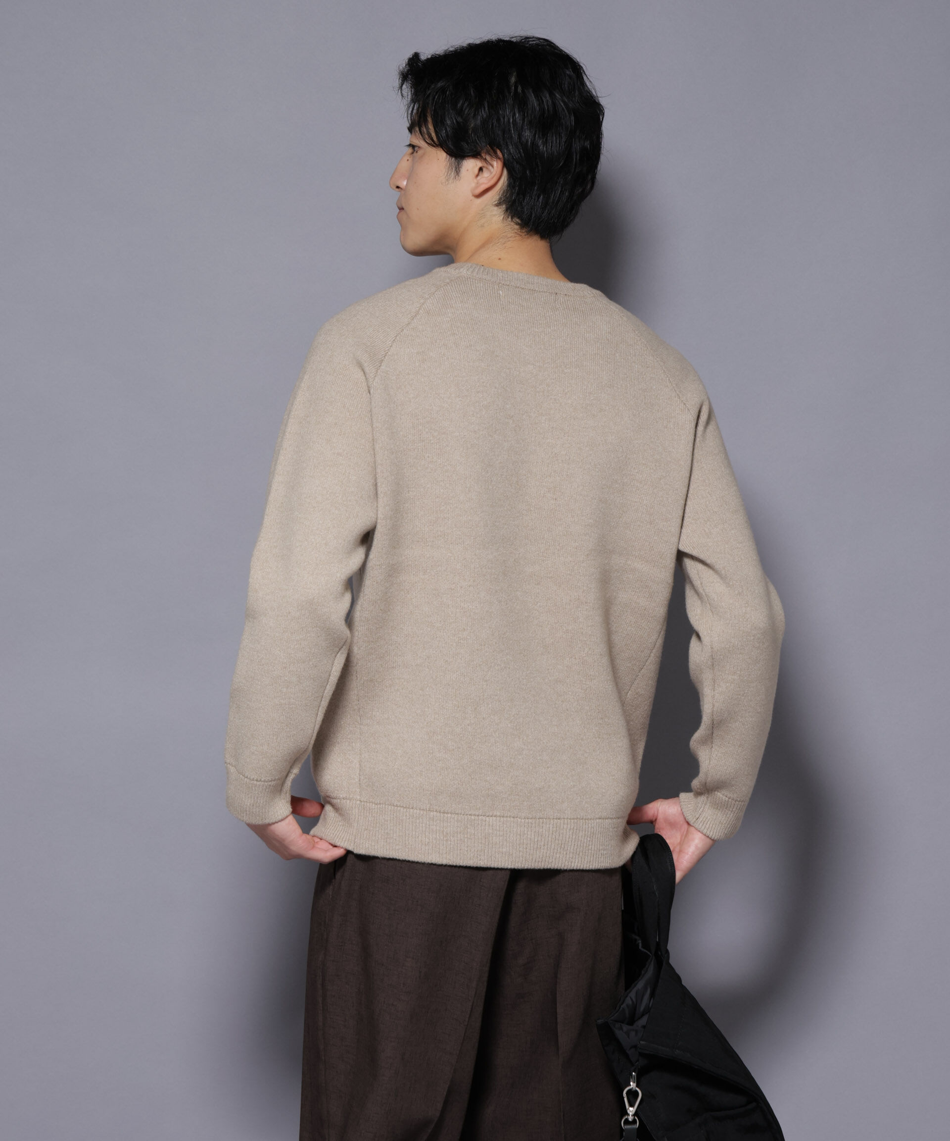 nano･universe「ウォッシャブル ダブルフェイスニット」|ニット・セーター|