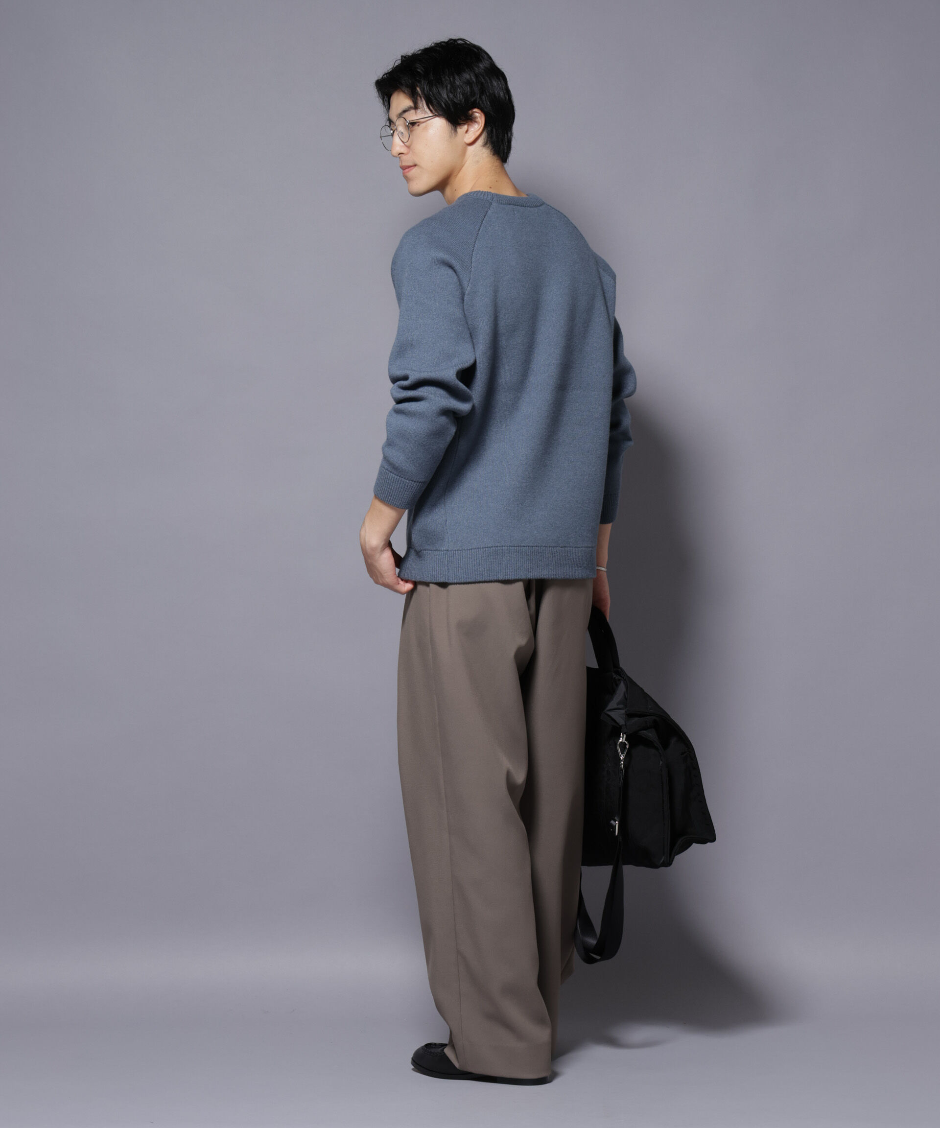 nano･universe「ウォッシャブル ダブルフェイスニット」|ニット・セーター|