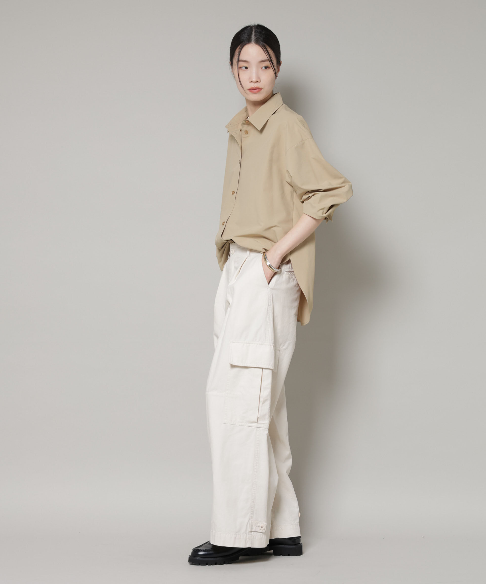 nano･universe「コットンライクタイプライターベーシックシャツ」|シャツ・ブラウス|