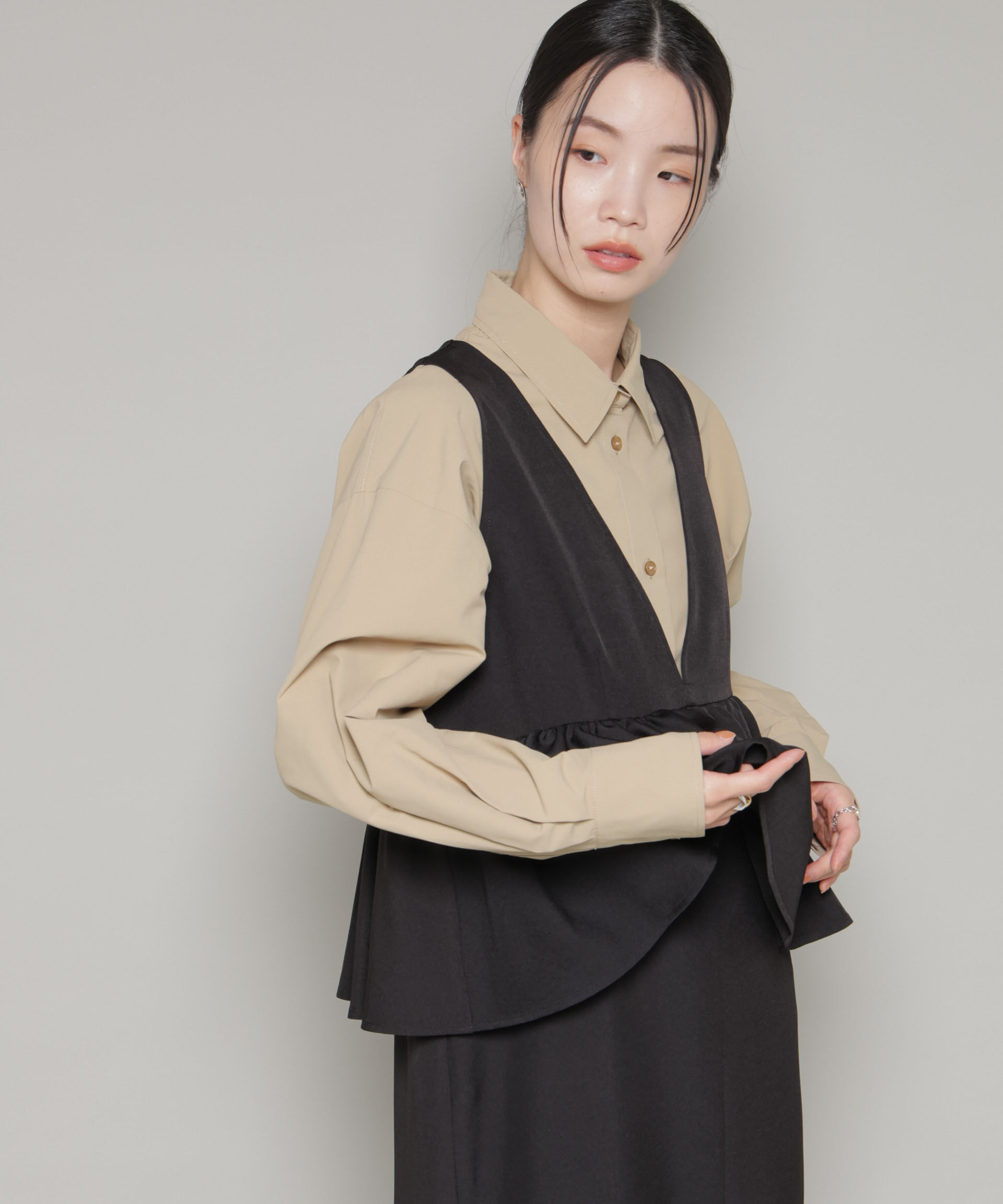 nano･universe「コットンライクタイプライターベーシックシャツ」|シャツ・ブラウス|