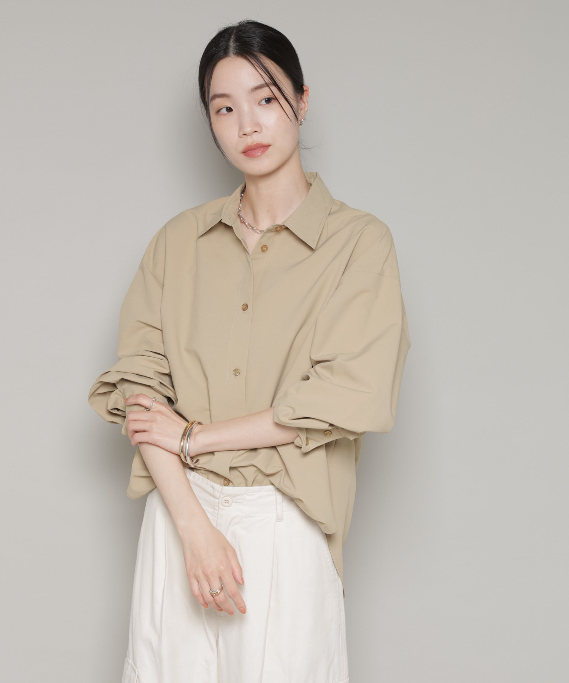 nano･universe「コットンライクタイプライターベーシックシャツ」|シャツ・ブラウス|