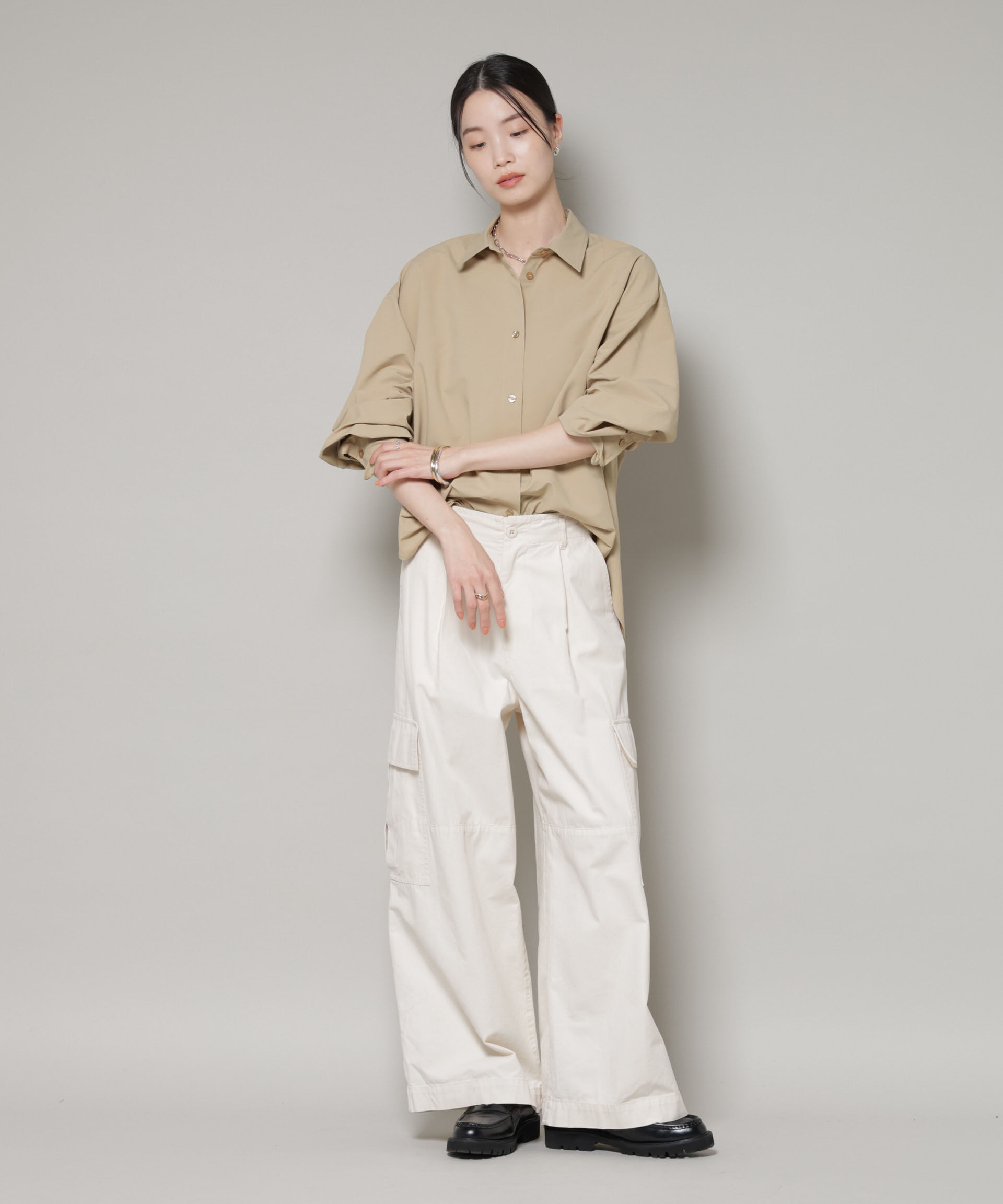 nano･universe「コットンライクタイプライターベーシックシャツ」|シャツ・ブラウス|