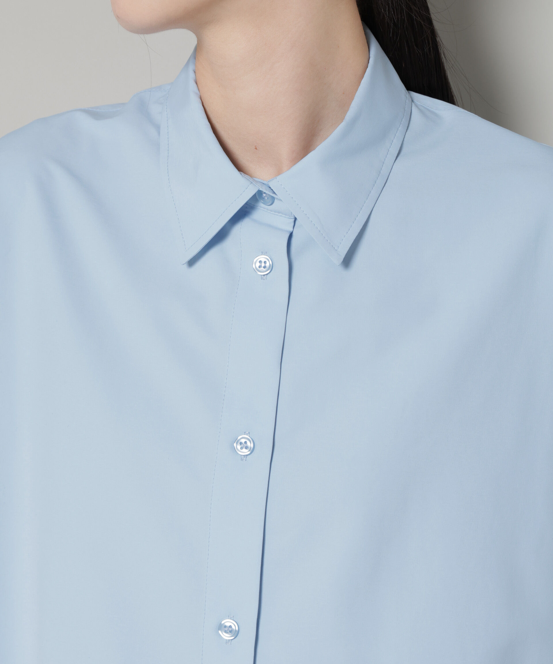 nano･universe「コットンライクタイプライターベーシックシャツ」|シャツ・ブラウス|